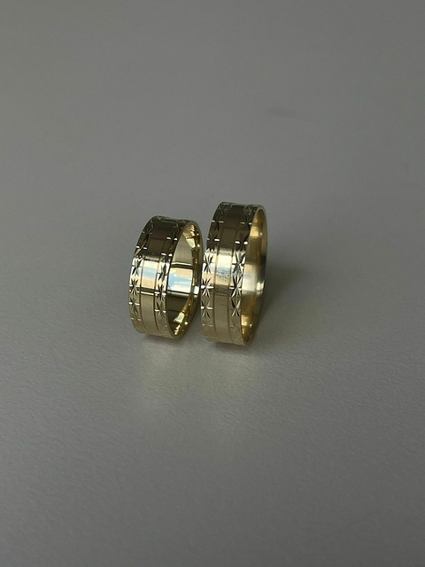 ALIANÇA OURO 7MM - 001