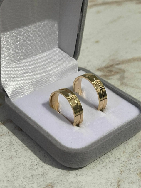 ALIANÇA BANHADA 5MM - 001