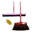Conjunto Vassoura + Rodo Rosa + Escova Oval Win Home