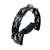 Pandeirola 22cm Meia Lua abs 16 pares Platinela Inox Preto Luen 40070PT - comprar online