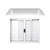 Toldo Policarbonato Alveolar Win Home 1 Metro X 1m Branco