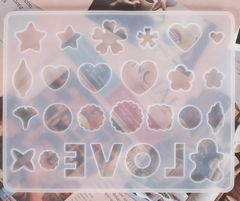 Molde de Silicona Resina x 25 cav. ¨ Love ¨ #2E10 , CL