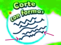 Tijera Corte Formas ¨ Mix ¨ Verde x 13 cm . Pizzini - comprar online