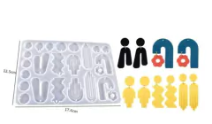 Molde Silicona x 24 Cavidades ¨ Aritos ¨ #7A5 , CL
