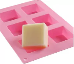 Molde Silicona P/ Jabon x 6 pz Cód: 34A10 , CL