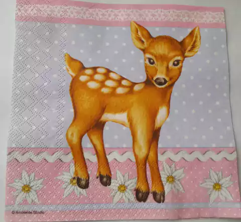 Servilleta Decoupage ¨Bambi¨ Cód: INF 83