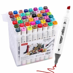 Pack Plástica c/ Marcadores Artísticos Doble Punta x 18 u . Weibo - comprar online