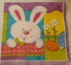 Servilleta Decoupage ¨Conejito¨ Cód: INF 3