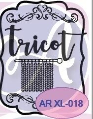 Sello AR ¨ Tricot ¨ Cod: ARXL018 , A . Laser