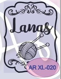 Sello AR ¨Etiqueta Lanas¨ Cod: ARXL020 , A . Laser
