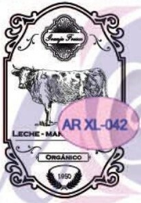 Sello Etiqueta ¨ Vaca¨ Cód: ARXL042 , A. Laser