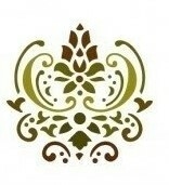 Stencil 826 ¨ Barroco ¨ 10x10 cm . Eq Craft - comprar online