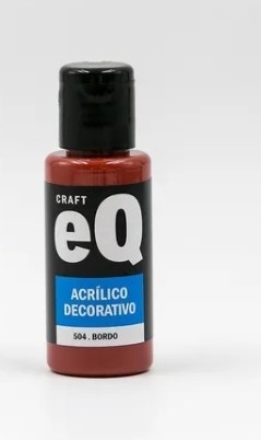 Acrílico Decorativo, Bordo 504 x 50 cc. Eq Art
