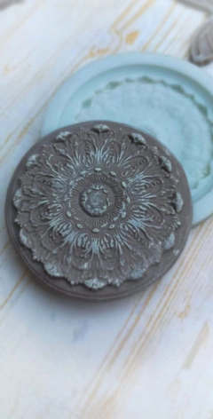 Molde Silicona , Tapita Roseta , Craquelina