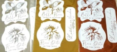 Foil Estampado ¨Etiqueta¨ Cobre.