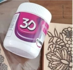 Pintura 3d, Violeta x 65 cc. Monitor - Bellas Artes BA