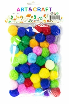 Bolsa de Pompones CH x 50 u multicolor. Art Craft