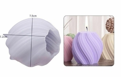 Molde Silicona Vela Esfera ¨ REMOLINO 3D ¨ MD #B10 , CL - comprar online