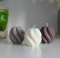 Molde Silicona Vela Esfera ¨ REMOLINO 3D ¨ MD #B10 , CL en internet