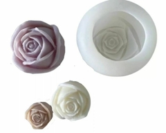 Molde Silicona Flex Velas ¨ Rosa ¨ #D7 , CL