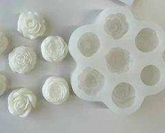 Molde Silicona Flex. x 7 flores #H7 , CL
