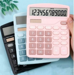 Calculadora Escritorio Celeste Pastel , Cod: DX837 , Dexin CL - Bellas Artes BA