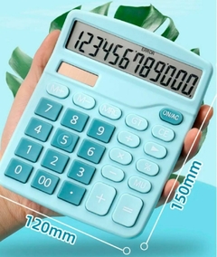 Calculadora Escritorio Celeste Pastel , Cod: DX837 , Dexin CL en internet
