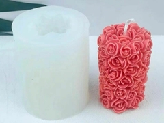 Molde Silicona Vela ¨ Rosas ¨ #F7 , CL - comprar online