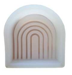 Molde Silicona Vela - Resina ¨ Arcoíris ¨ #3L10 , CL - Bellas Artes BA