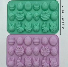 Molde Silicona x 18 ¨ Pascuas ¨ #3A10 , CL - Bellas Artes BA