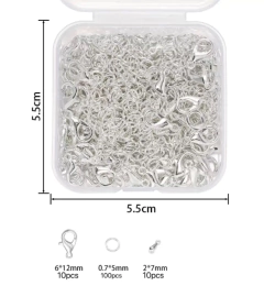 Kit Broche Lancgosta + anillos Plateados #B7 , CL en internet