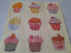 Servilletas Importadas ¨Muffins¨ Cod. CC9