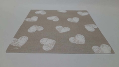 Servilleta Importada ¨Corazón Blanco¨ Cód: CZ15 x Unidad