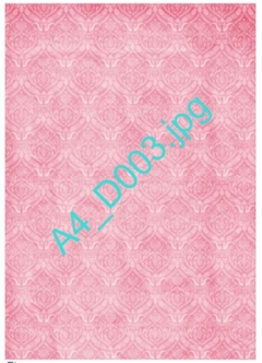 Lamina Decoupage Autoadhesiva , Mate A4 . Cód: D003 , TTS