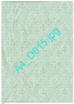 Lamina Decoupage Autoadhesiva , Mate A4. Cód: D015 , TTS