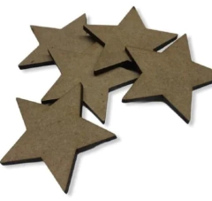 Estrellas Navidad MDF x 9 Cm x Unidad , BA