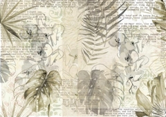 Lamina de Seda, ¨ Botanic ¨ Cód: EXOTIC5 , Shabby Chic