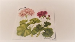 Servilletas Importadas ¨Gerananium¨ Cód: FL185 x Unidad