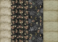 Lamina de Seda, ¨ flores y textura ¨ Cód: FLORENCE1 , Shabby Chic
