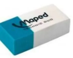 Goma de Borrar, Tinta y Lapiz. Maped