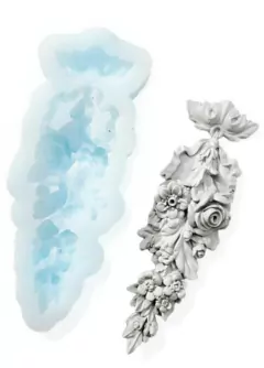 Molde Silicona ¨ Guirnalda de Rosas ¨ Craquelina