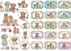 Lamina de Seda , Cód: INF32 , Shabby Chic
