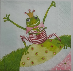 Servilleta para Decoupage ¨ Ranita Feliz¨ Cód: INF 45 .