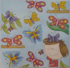 Servilleta para decoupage ¨Mariposas¨ Cód: INF 72 .