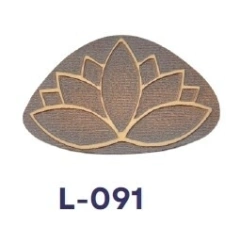 Sello ALTO Relieve ¨ Flor de Loto ¨ Cod: L091 , Azul Laser