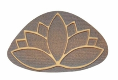 Sello BR ¨ FLOR LOTO ¨ L091 . Azul laser