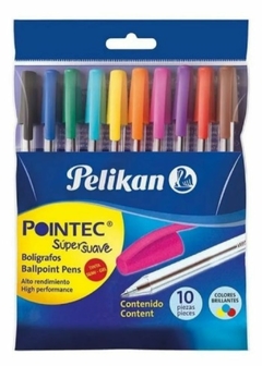 Set Boligrafos Colores Vs , 10u . Pelikan