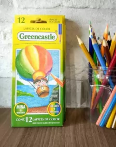 Lapices Colores Largos Hexagonales x 12 u . GreenCastle - comprar online