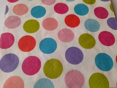 Servilletas Importadas ¨Circulos Colores¨ Cod: LNR33