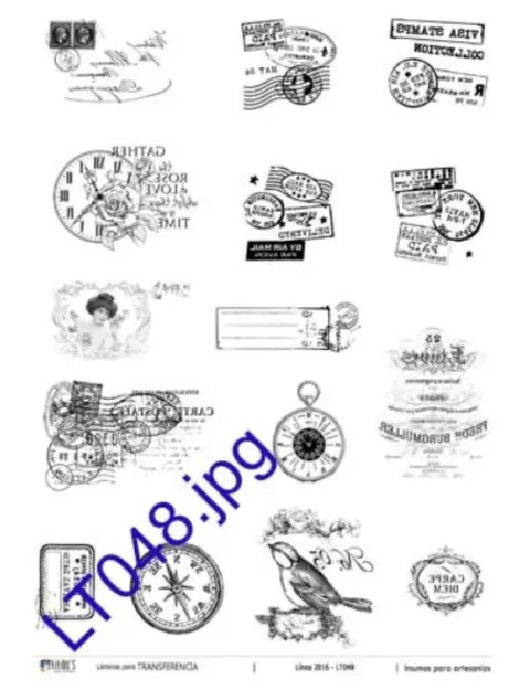 Lamina Transferencia A4 BYN LT048 . TTS